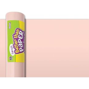 Teacher Created Resources Fun Size Better Than Paper Bulletin Board Roll, 18" x 12', Blush