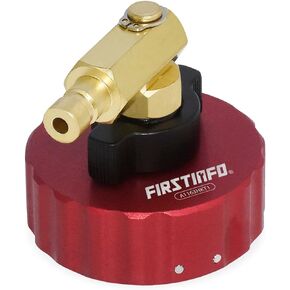 FIRSTINFO A1163HKT1 Metal Master Cylinder Reservoir Adapter, Compatible with Tesla All W/3 Tab Twist-On Cap Master Cylinder Reservoir, Must Work with FIRSTINFO Brake Pressure Bleeder A1163H, A1163HK