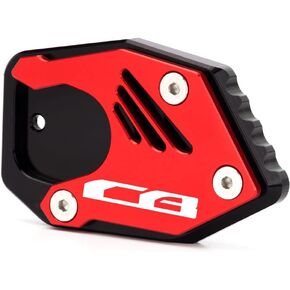 Motorcycle Side Stand Extension Kickstand Plate Compatible With HONDA CB125R CB300R CB400X CB500X CB500F CB650R | Foot Pad Support Accessories (black)