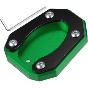 uxcell 1 Set Motorcycle Kickstand Side Stand Plate Pad Aluminum Alloy Titanium Tone for Kawasaki Zx4rr 2023 in Kuwait