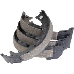 TRQ Rear Parking Brake Shoe Set Compatible with 2008-2013 Toyota Highlander