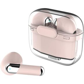 Language Translator Earbuds, Multifunctional Bluetooth Translator Earphone Support 144 Languages, Instant Voice Translation Device, with APP, Transparent Case ()