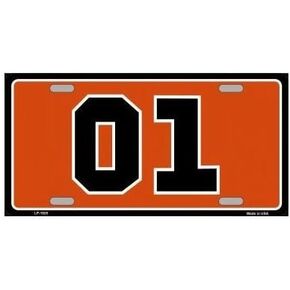Novelty 01 Dukes Of Hazzard License Plate