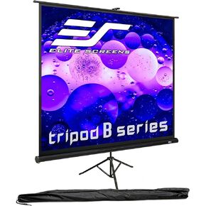Elite Screens Tripod B, 85-INCH 1:1, Lightweight Pull Up Foldable Stand, Manual, Movie Home Theater Projector Screen, 4K / 8K Ultra HDR 3D Ready, 2-YEAR WARRANTY, T85SB
