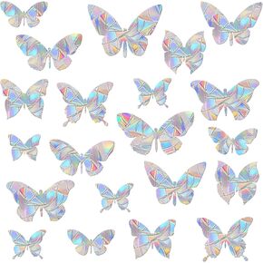 57 Pieces Window Clings for Birds - Anti-Collision Window Decals - Prismatic Non Adhesive Vinyl Rainbow Window Stickers to Save Birds from Window Strikes, JD-HUDIE-57