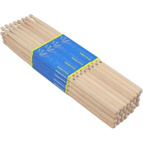 16 Pairs 5A Maple Drum Sticks, Classic Wood Tip Drumsticks for Beginners, Kids and Adults, Jazz Drum Electronic Drums Musical Instrument Percussion Accessories