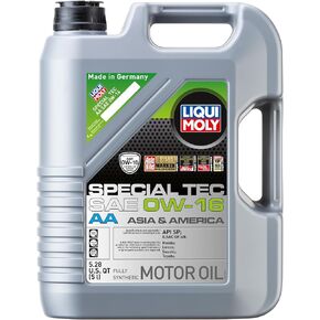 Liqui Moly Special Tec AA SAE 0W-16 | 5 L | Synthesis Technology Motor Oil | SKU: 20328