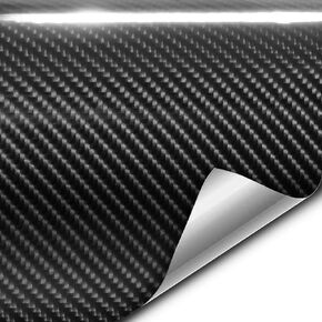 VViViD Auto Emblem Vinyl Wrap, Black Carbon Fiber, Compatible with Chevy Bowtie Logo 11.8 Inches x 4 Inches sheets (x2)