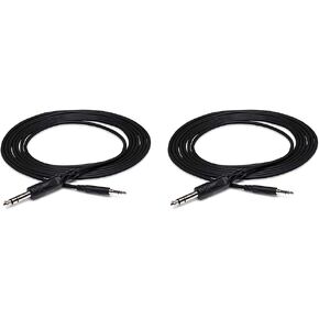 Hosa CMS-105 3.5 mm TRS to 1/4 Inch TRS Stereo Interconnect Cable, 5 Feet in Saudi Arabia