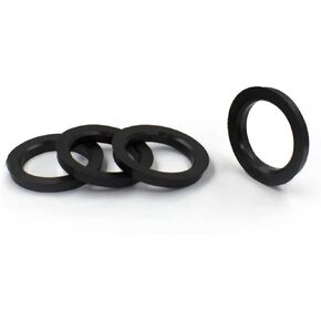 Wheel Accessories Parts Set of 4 Hub Centric Ring 78.10mm OD to 74.10mm Hub ID, Black Polycarbonate (Wheel Hub Ring, 4 Pack, 78.10 mm OD to 74.10 mm ID Wheel Centerbore, Polycarbonate)