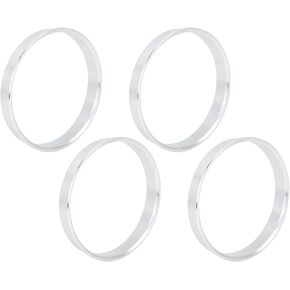 X AUTOHAUX 4pcs 66.6 to 64.1 mm Aluminium Alloy Car Hub Centric Rings Wheel Bore Spacer