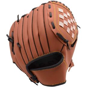 Softball Glove，Infield Throwing Glove，Children's Baseball Glove，PU Leather Left Hand Gloves， Suitable for Youth/Adult and Beginner Outdoor Sports Training[Right Hand Throw]