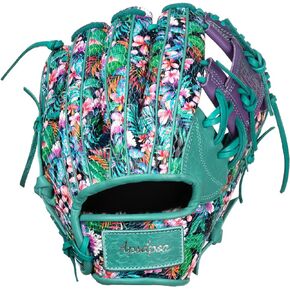 2.0 Hawaii Apsdpoa Baseball Gloves,100% American Premium KIP, Custom Softball Glove Mitt for Mens Women Adults Youth Girl Boys Infielder Outfielder,11''12''13''14'', Right Hands Throw