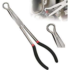 Electrical Disconnect Pliers for Cars, Automotive Electrical Disconnect Pliers, Radiator Hose Clamp Pliers, for Electrical Connectors and Cooling Hose Clips (E-O Shaped, 11")