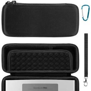 Linkidea Speaker Carrying Case Compatible with Bose Soundlink Mini 1 & 2 (I and II Gen) Case, Protective Hard Shell Travel Bag with Cable, Charger Storage (Black)