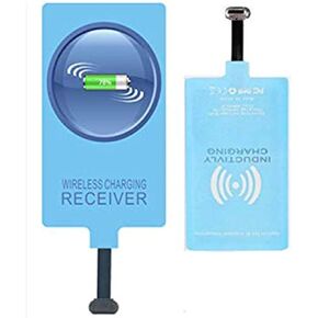 Wireless Charging Receiver Adapter with Fast Smart Microchip Technology for Samsung LG Huawei Sony Motorola Xiaomi Alcatel All Android Device USB Type-C