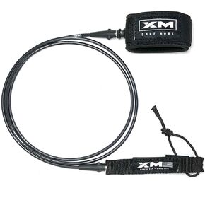 Ultra COMP Premium Surfboard Leash, Choose 5/5.5/6ft Length, Cord Thickness (.200 in.), Colors, Key Pocket, Unbreakable Swivels, Detachable Railsaver, Made in USA [3 Yr Warranty]