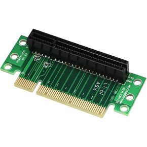 SinLoon PCI- Express 8X Riser Card 90-Degree Adapter Card PCI-E 8X Extender Extension Card for 1U, Small Computer and Server Case(PCIE 8X)