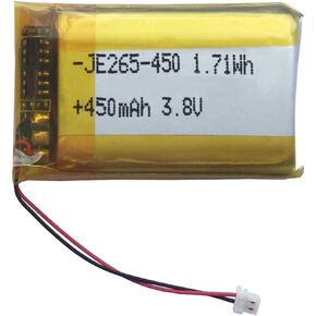 AOLIKES 450mAh 3.8V Rechargeable Lipo Battery Replacement for Jabra Evolve2 65 Series Wireless Headset, Compatible with Original Plug and Play