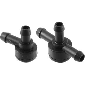 ACROPIX Front Car Windshield Washer Nozzle Wiper Spray Jet Fit for Volvo V50 - Pack of 2 Black