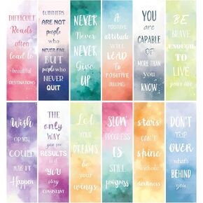 60 PCS Inspirational Bookmarks for Women Men, 12 Styles Encouraging Bookmarks for Kids Students, Positive Bookmarks Bulk for Reading Lovers Teachers School Home in Kuwait