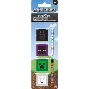 Trends International Minecraft Magnetic Page Clips Stationery, 2.25 x .022 x 8.25, Multicolor(6-Pack)