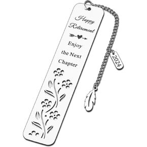 Retirement Gifts for Women Men 2024 Retirement Bookmark Gifts for Coworker Colleague Employee Work Bestie Appreciation Gifts for Retired Teacher Nurse Coach Going Away Leaving Gifts for Boss Leader