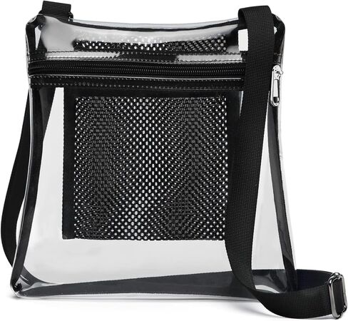 حقيبة شفافة من PACKISM لأحداث الاستاد - محفظة شفافة مقاس 12x6x12 لأحداث الألعاب والحفلات الموسيقية والمهرجانات والشاطئ in Kuwait