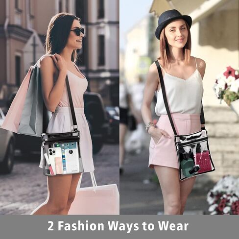 حقيبة شفافة من PACKISM لأحداث الاستاد - محفظة شفافة مقاس 12x6x12 لأحداث الألعاب والحفلات الموسيقية والمهرجانات والشاطئ in Kuwait