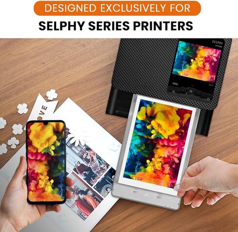 مجموعة حبر وورق Selphy CP1300/CP1500 للاستخدام مع طابعة صور Canon Selphy - ورق صور لامع 324 4 × 6 و9 خراطيش / 3 أشرطة حبر ملونة - حزمة Zdirect مع قطعة قماش من الألياف الدقيقة in Kuwait