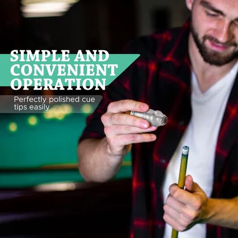 Snooker Billiard Pool Cue Tip Tool, Cue Tip Scuffer, Bowtie Tip Tool, Billiards Accessories Tools, Cue Tip Shaper Tool, Bowtie-shaped Pool Cue Tool in Saudi Arabia