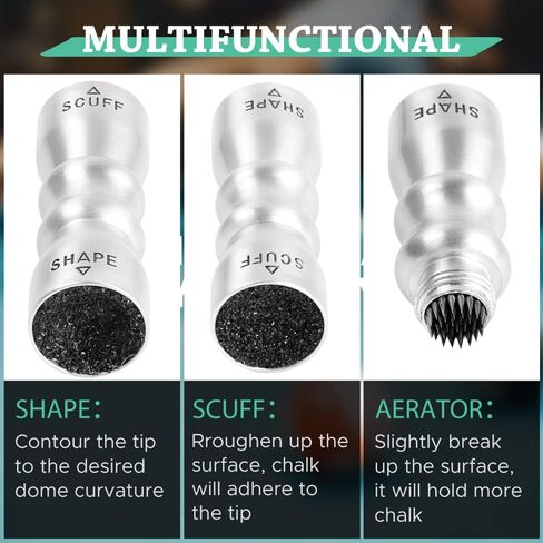 Snooker Billiard Pool Cue Tip Tool, Cue Tip Scuffer, Bowtie Tip Tool, Billiards Accessories Tools, Cue Tip Shaper Tool, Bowtie-shaped Pool Cue Tool in Saudi Arabia