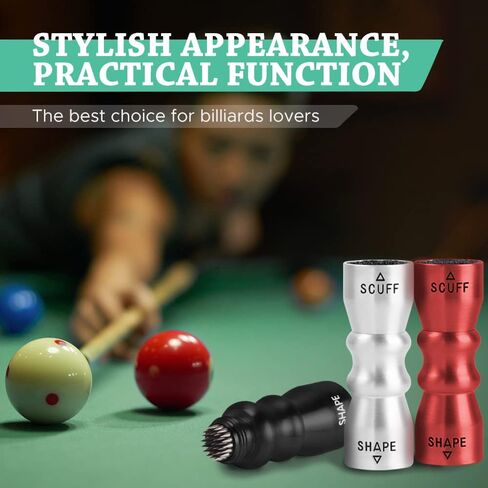 Snooker Billiard Pool Cue Tip Tool, Cue Tip Scuffer, Bowtie Tip Tool, Billiards Accessories Tools, Cue Tip Shaper Tool, Bowtie-shaped Pool Cue Tool in Saudi Arabia