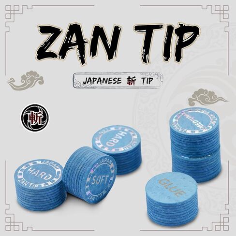ZANTIP Pool Cue Tips for Pool Stick 9 Layers Billiard Cue Tips 14mm Pool Stick Tips 1 Piece S/M/H in Saudi Arabia