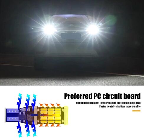 4 PCS Car T15 Brake Light, 4014-45SMD 6500K 360 Degree High Brightness Reversing Light Turn Signal, CANBUS Decoded Stepless Plug and Play, Universal for Most Cars (Red) in Saudi Arabia