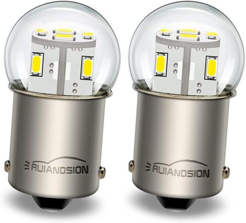 Ruiandsion 2 قطعة 1156 LED لمبة 6 فولت BA15S P21W 7506 أبيض دافئ 3014 12SMD LED شرائح LED احتياطية عكس بدوره إشارة أضواء خلفية in Saudi Arabia