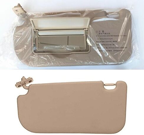 Beige Driver Side Sun Visor Fit for Kia Sportage 2004 2005 2006 2007 2008 2009 2010 Replace 85202-03000 Front Left | Sun Protection Shade | Makeup Mirror in Saudi Arabia
