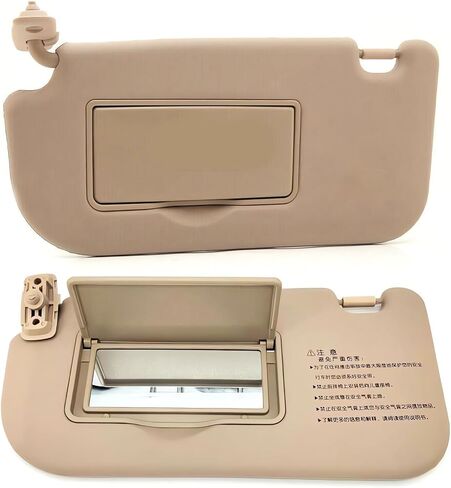 Beige Driver Side Sun Visor Fit for Kia Sportage 2004 2005 2006 2007 2008 2009 2010 Replace 85202-03000 Front Left | Sun Protection Shade | Makeup Mirror in Saudi Arabia