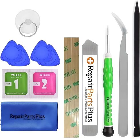 for iPad Pro 12.9 (1st Gen) Screen Replacement LCD Display and Glass Touch Digitizer Premium Kit (12.9", A1584 | A1652) with PCB Board + Tools + Adhesive + QuickStart Guide - Black in Kuwait