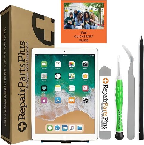 for iPad Pro 12.9 (1st Gen) Screen Replacement LCD Display and Glass Touch Digitizer Premium Kit (12.9", A1584 | A1652) with PCB Board + Tools + Adhesive + QuickStart Guide - Black in Kuwait