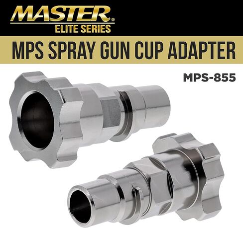 Master Elite Paint System MPS Spray Gun Cup Adapter 855 - Converts Select Sata Spray Guns for Use with The Master Paint System MPS Disposable Spray Gun Cup Liners and Lid System in Saudi Arabia