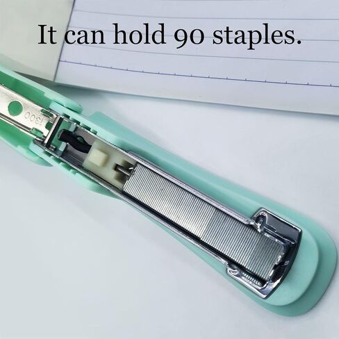 دباسة سطح المكتب باللون الأخضر، بسعة 20 ورقة، تناسب دبابيس 24/6 و26/6، غير قابلة للانزلاق، جهد أقل، دباسة مكتبية معدنية متينة محمولة للوازم المكتب المنزلي، والفصول الدراسية، ودباسة المكتب in Kuwait