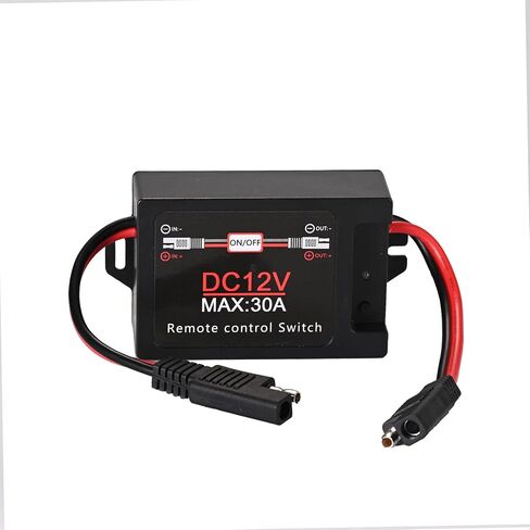 DC12V 1CH 30A مع 14 AWG SAE واجهة لاسلكية للتحكم عن بعد وجهاز الاستقبال والإرسال لبطارية الدراجة النارية والواجهة الشمسية والمعدات الصناعية in Kuwait
