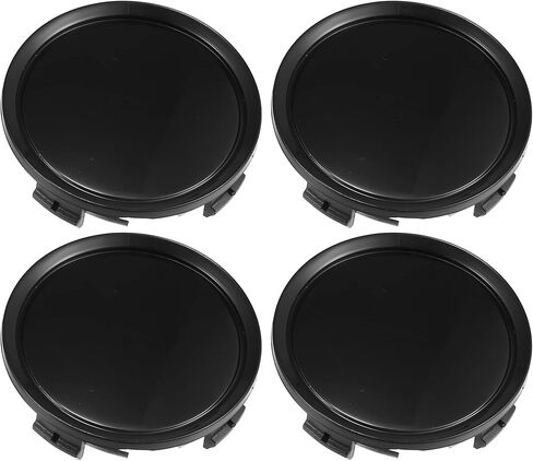 X AUTOHAUX 4pcs Universal 74mm Dia 4 Clips Wheel Tyre Center Hub Caps Cover Black for Auto Vehicle in Saudi Arabia