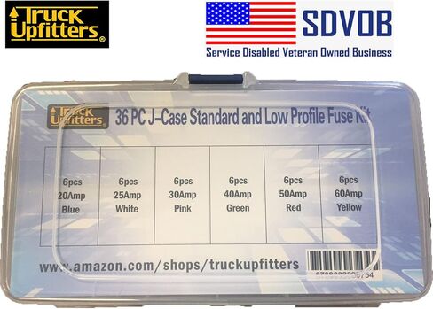 36 قطعة من مجموعة السيارات المنخفضة والطويلة/STD Profile JCASE مجموعة متنوعة من الصمامات على شكل صندوق للشاحنات الصغيرة الأجنبية والمحلية والسيارات وسيارات الدفع الرباعي in Kuwait