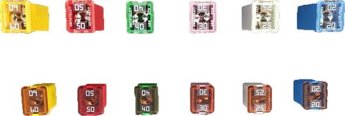 36 قطعة من مجموعة السيارات المنخفضة والطويلة/STD Profile JCASE مجموعة متنوعة من الصمامات على شكل صندوق للشاحنات الصغيرة الأجنبية والمحلية والسيارات وسيارات الدفع الرباعي in Kuwait