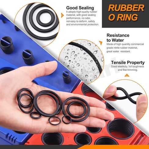 834 قطعة SAE ومتري O Ring مجموعة متنوعة مع O Ring Remover الدقة السنانير أدوات عالمية النتريل المطاط Oring Kit للسيارات حاقن الوقود صنبور السباكة إصلاح الختم in Saudi Arabia