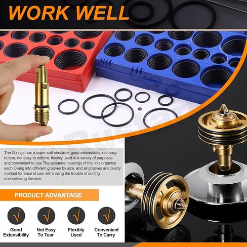 834 قطعة SAE ومتري O Ring مجموعة متنوعة مع O Ring Remover الدقة السنانير أدوات عالمية النتريل المطاط Oring Kit للسيارات حاقن الوقود صنبور السباكة إصلاح الختم in Saudi Arabia