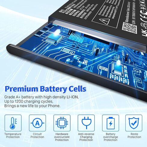 بطارية SHENMZ TLi017D1، (ترقية 2024) بطارية بديلة بقدرة 2800 مللي أمبير في الساعة جديدة 0 دورة ذات سعة أعلى لـ TCL Flip Pro VZW-TCL-4056W TLi017D1 / TLi017C1 in Saudi Arabia