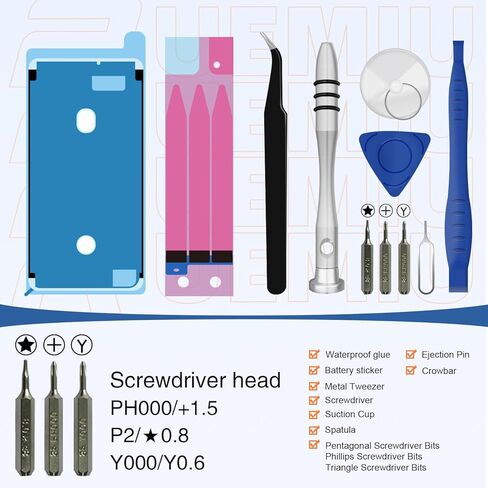 بطارية بديلة لهاتف iPhone 6، 3500mah 2024 جديدة ومحدثة ذات سعة عالية لنماذج بطارية iPhone 6 A1586 A1589 A1549 مع مجموعة أدوات إصلاح احترافية كاملة in Kuwait